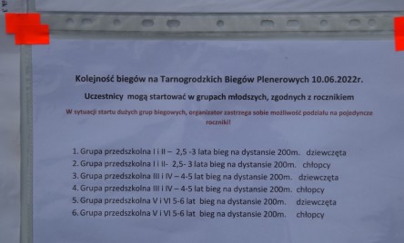 V Tarnogrodzkie Biegi Plenerowe