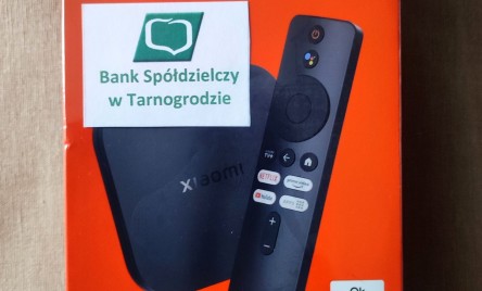 BANK SPÓŁDZIELCZY w TARNOGRODZIE przekazał na licytację  Odtwarzacz Xiaomi TV Box S