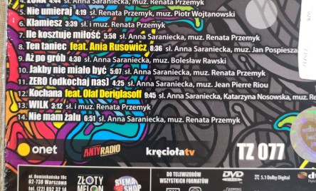Płyta FESTIWAL POL&#39;AND&#39;ROCK 2019 Renata Przemyk