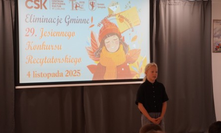 ELIMINACJE GMINNE 29. JESIENNEGO KONKURSU RECYTATORSKIEGO