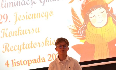 ELIMINACJE GMINNE 29. JESIENNEGO KONKURSU RECYTATORSKIEGO
