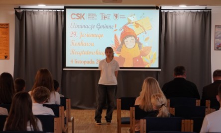 ELIMINACJE GMINNE 29. JESIENNEGO KONKURSU RECYTATORSKIEGO
