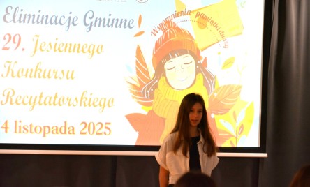 ELIMINACJE GMINNE 29. JESIENNEGO KONKURSU RECYTATORSKIEGO