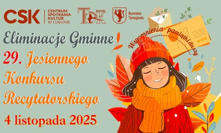 ELIMINACJE GMINNE 29. JESIENNEGO KONKURSU RECYTATORSKIEGO