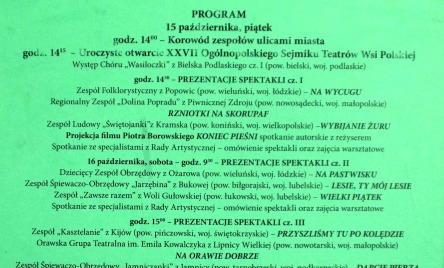 27. OGÓLNOPOLSKI SEJMIK 2010-AFISZ