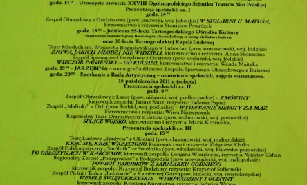 28. OGÓLNOPOLSKI SEJMIK 2011-AFISZ