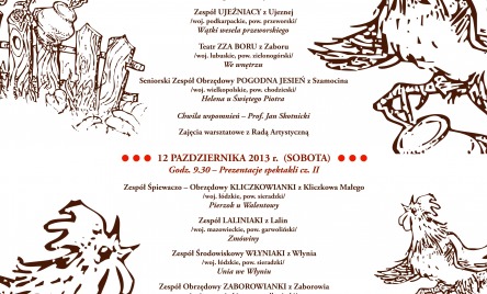 30. OGÓLNOPOLSKI SEJMIK TEATRÓW WSI POLSKIEJ - AFISZ
