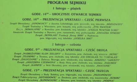 33. MIĘDZYWOJEWÓDZKI SEJMIK 2008-AFISZ