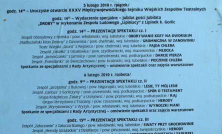 35. MIĘDZYWOJEWÓDZKI SEJMIK 20010-AFISZ