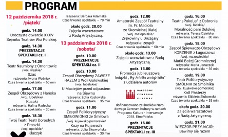 35. OGÓLNOPOLSKI SEJMIK 2018 - AFISZ