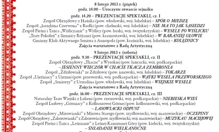 38. SEJMIK-PROGRAM