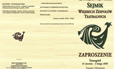 Międzywojewódzki Sejmik Wiejskich Zespołów Teatralnych w 2020 r.